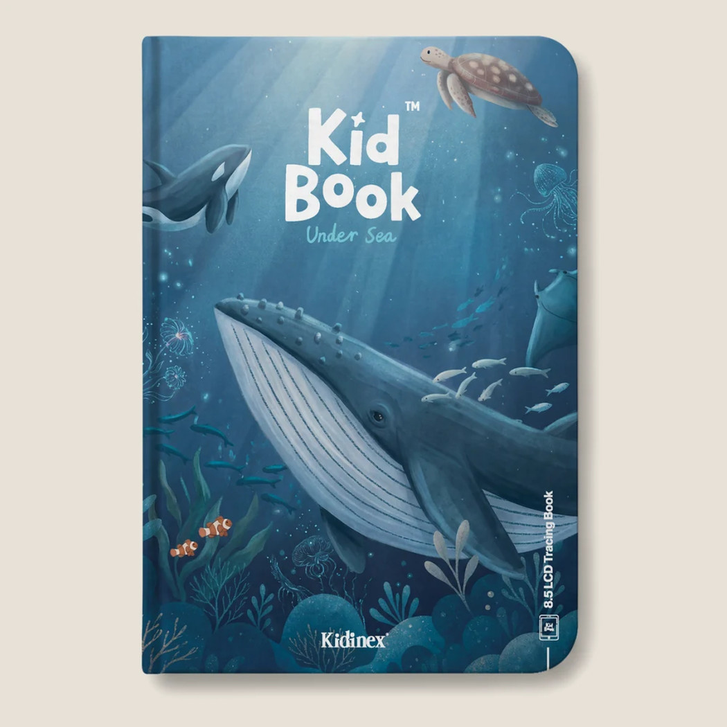 Under Sea KidBook - Tablet Graficzny z Kartami Pracy do Nauki Rysowania dla Dzieci - Kidinex