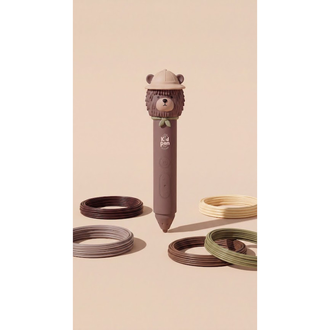Kid Pen Bear - Długopis 3D dla Dzieci - Niskotemperaturowy - Kidinex