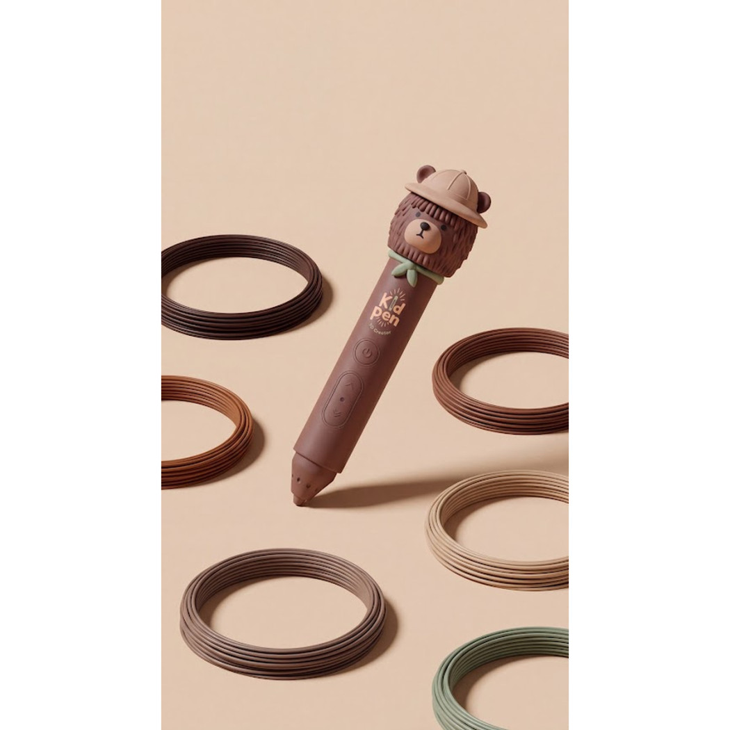 Kid Pen Bear - Długopis 3D dla Dzieci - Niskotemperaturowy - Kidinex