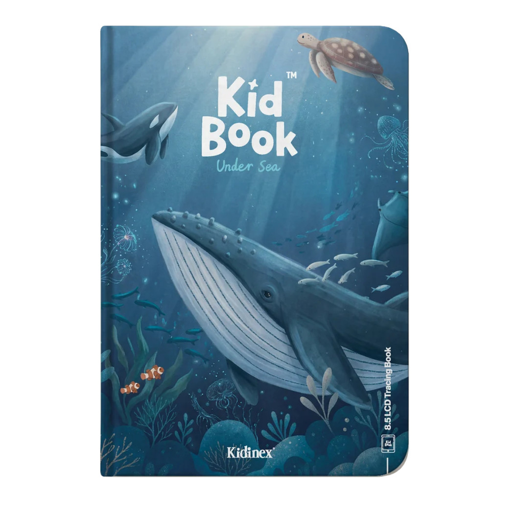 Under Sea KidBook - Tablet Graficzny z Kartami Pracy do Nauki Rysowania dla Dzieci - Kidinex