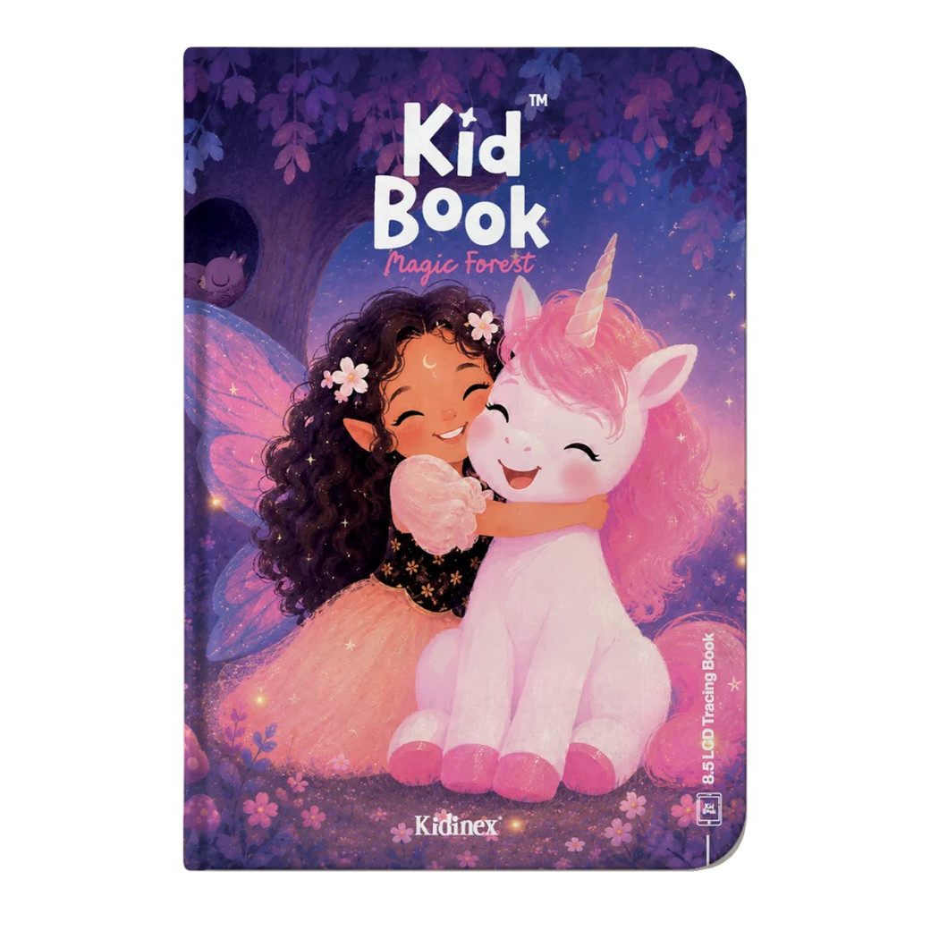 Magic Forest KidBook - Tablet Graficzny z Kartami Pracy do Nauki Rysowania dla Dzieci - Kidinex
