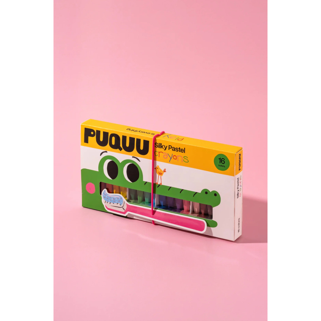 Jedwabiste Kredki - 16 Kolorów - Pastelowe - Silky Pastel - PUQUU
