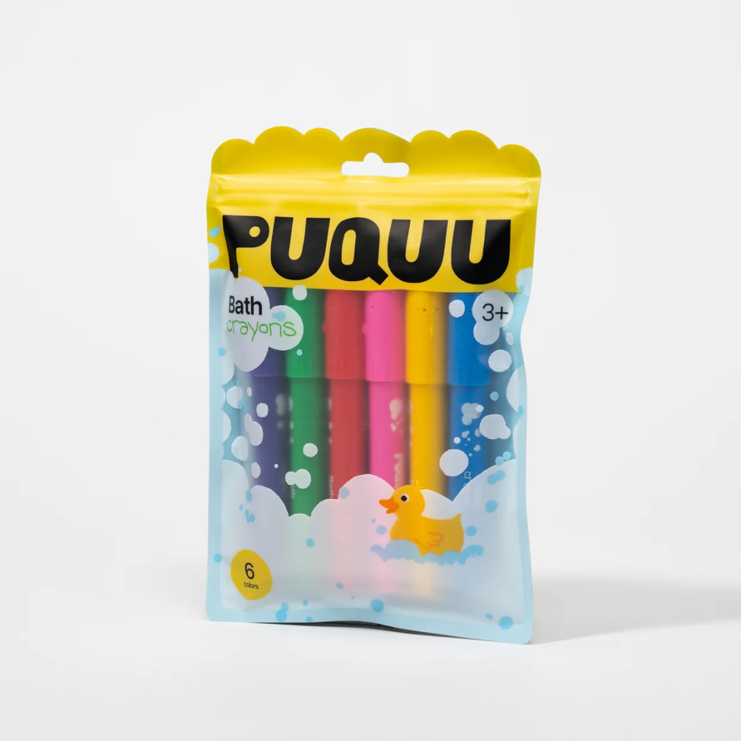 Kredki do Wanny i Kafelków - 6 Kolorów - Zmywalne - PUQUU