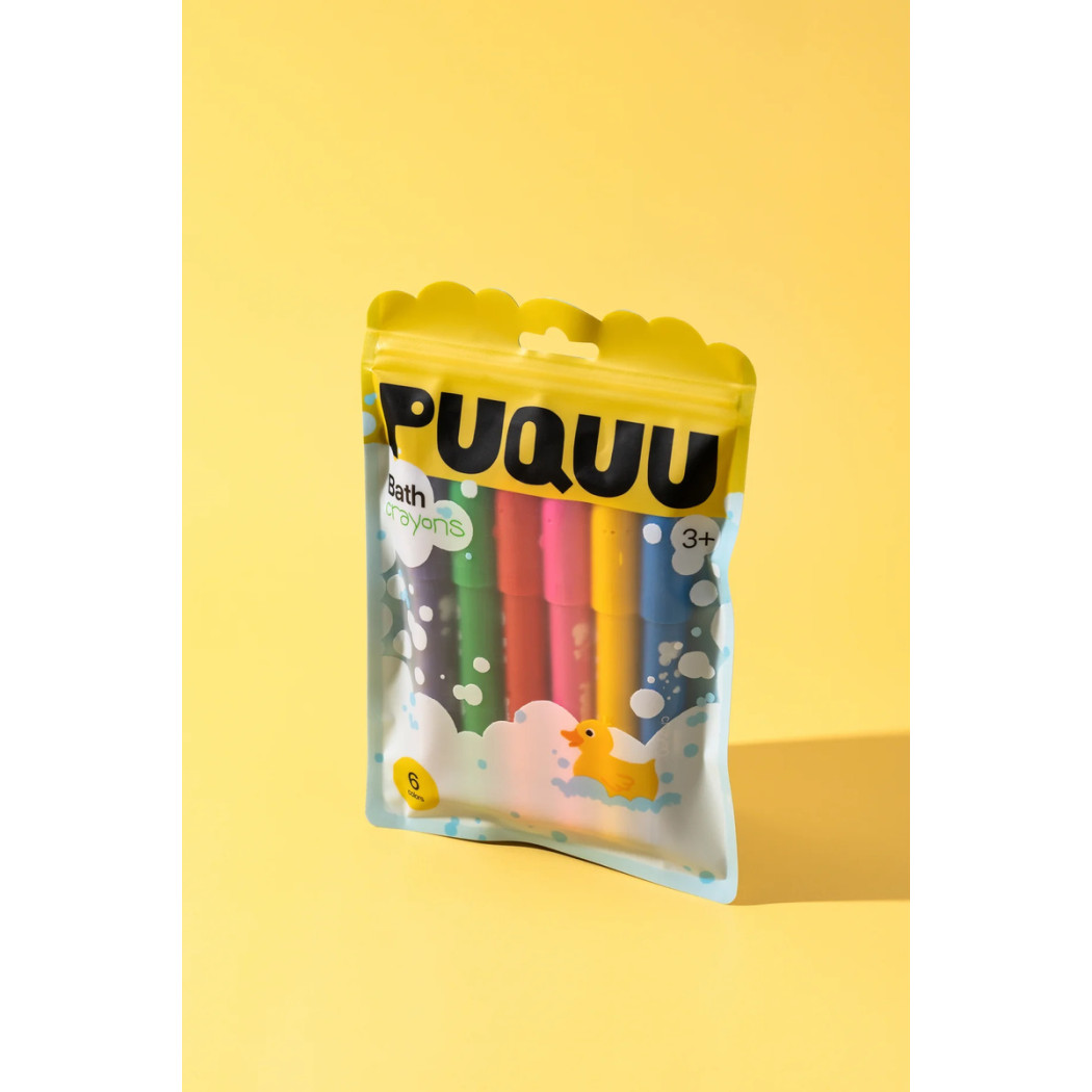 Kredki do Wanny i Kafelków - 6 Kolorów - Zmywalne - PUQUU