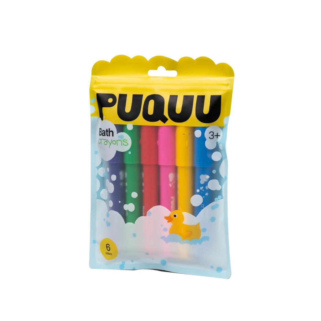 Kredki do Wanny i Kafelków - 6 Kolorów - Zmywalne - PUQUU