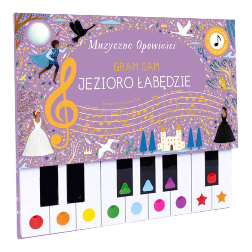 Gram Sam Jezioro Łąbędzie - Muzyczne Opowieści - Książka z Pianinkiem - Wydawnictwo Api Papi