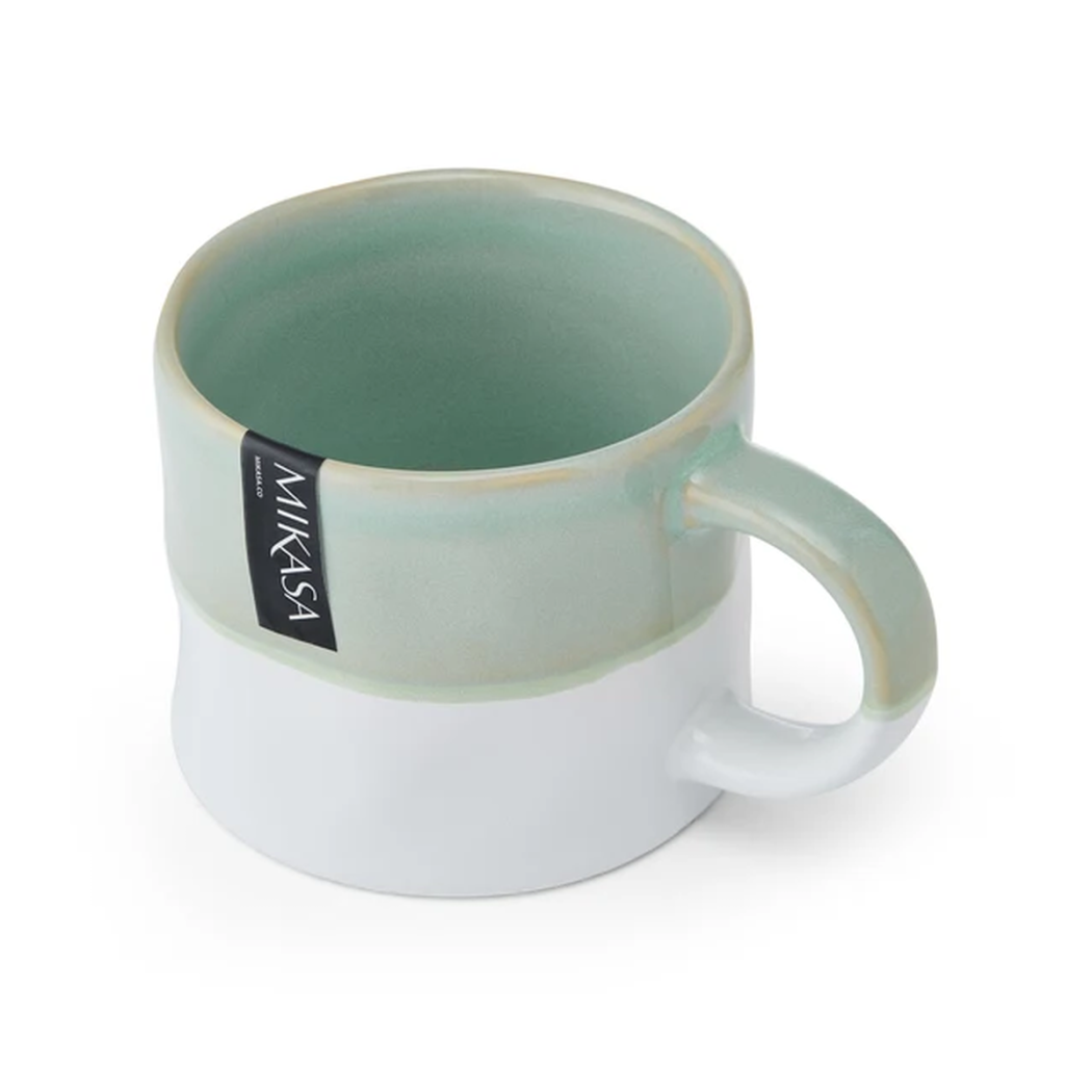 Ombre Zielony - Kubek Kamionkowy 350 ml z Uchem - Mikasa