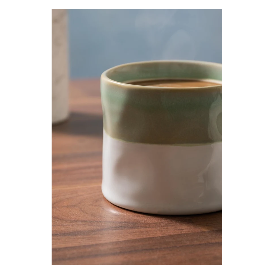 Ombre Zielony - Kubek Kamionkowy 350 ml z Uchem - Mikasa