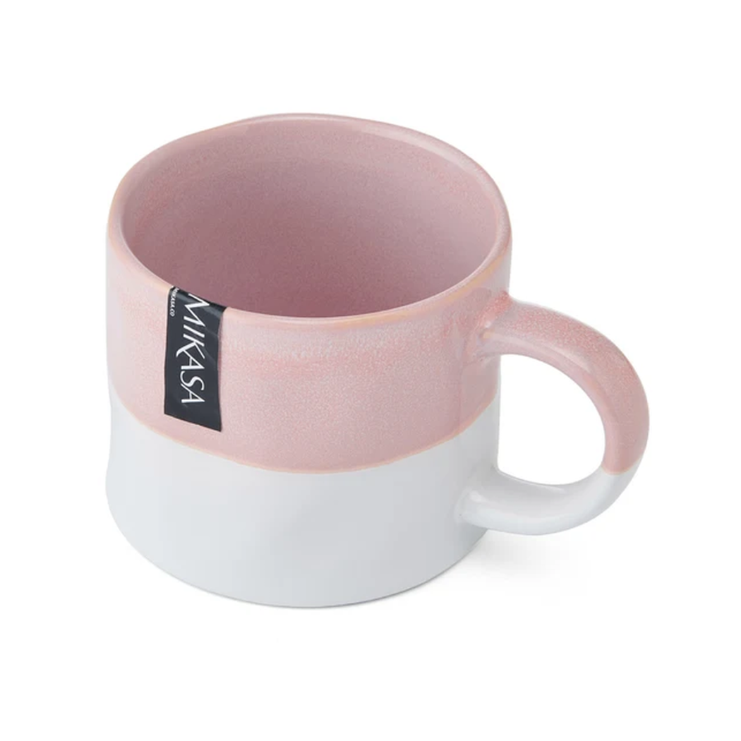 Ombre Różowy - Kubek Kamionkowy 350 ml z Uchem - Mikasa