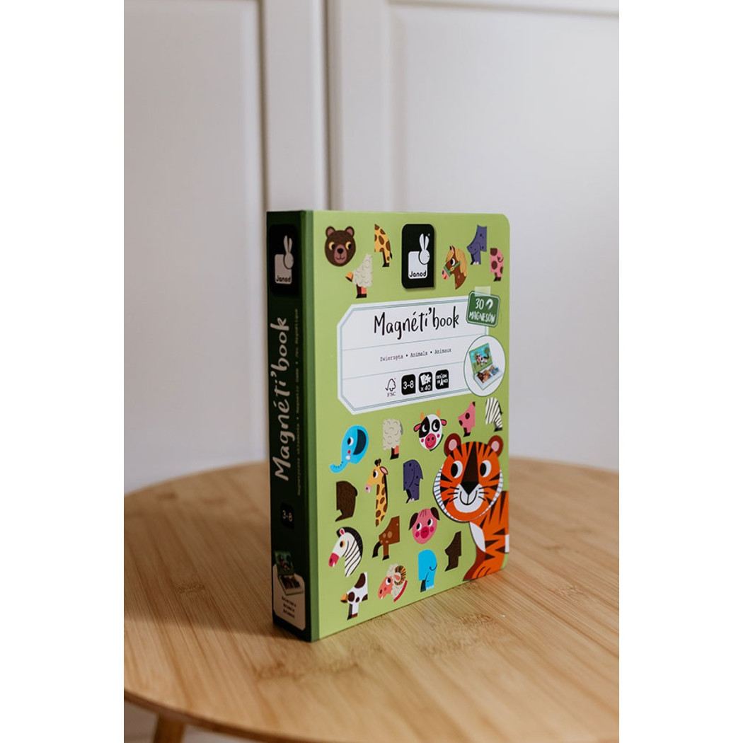 Zwierzęta - Magnetyczna Układanka - Magnetibook - Janod
