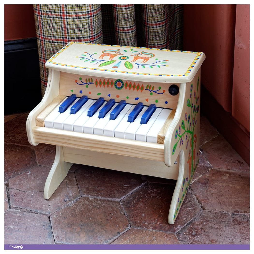 Drewniane Pianino Elektroniczne - 18 klawiszy - Djeco