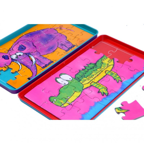 Puzzle magnetyczne - Podróżna gra magnetyczna The Purple Cow