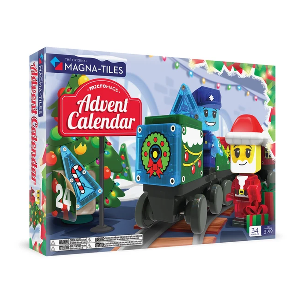 Kalendarz Adwentowy Klocki Magnetyczne Święta - 34 elementy - Magna-Tiles
