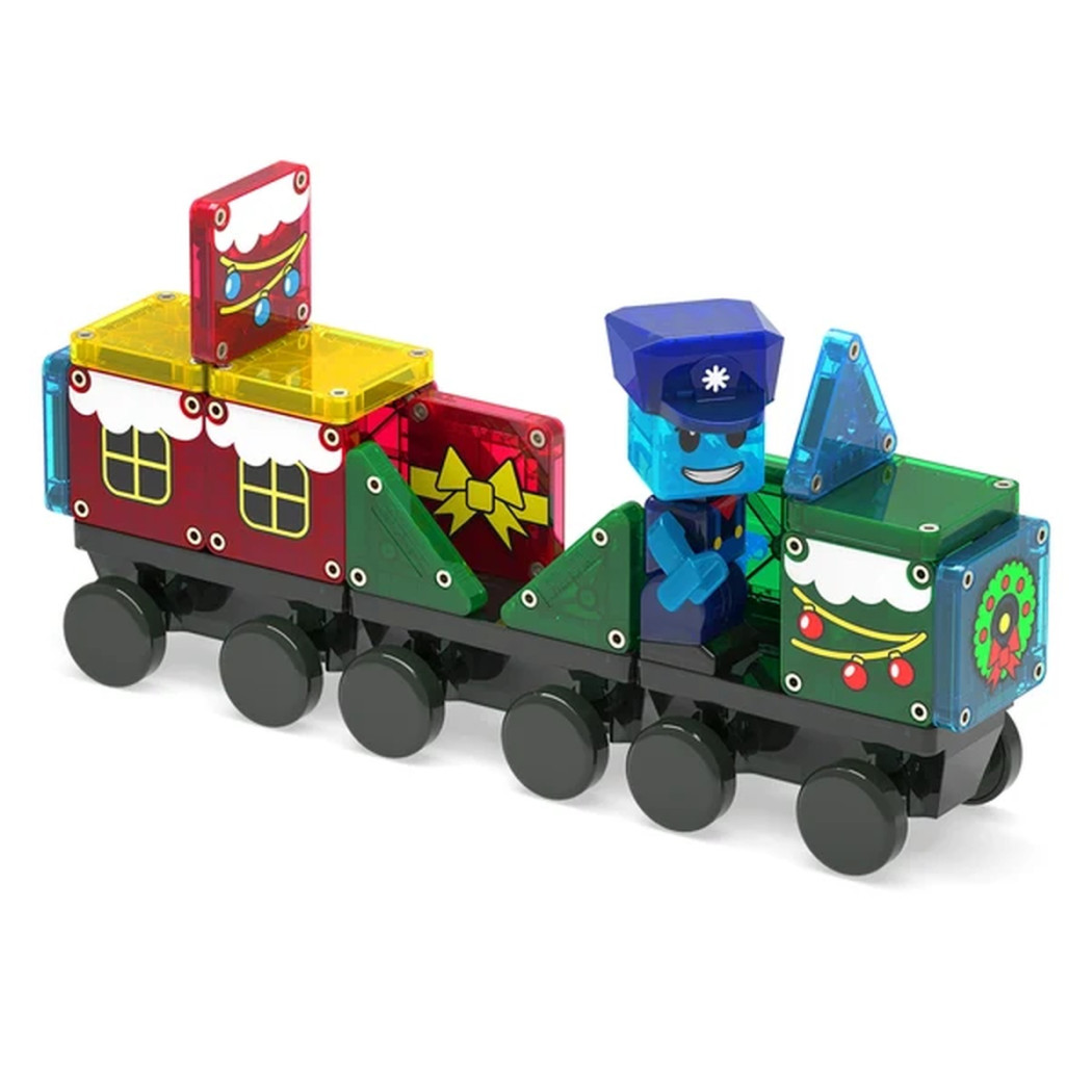 Kalendarz Adwentowy Klocki Magnetyczne Święta - 34 elementy - Magna-Tiles