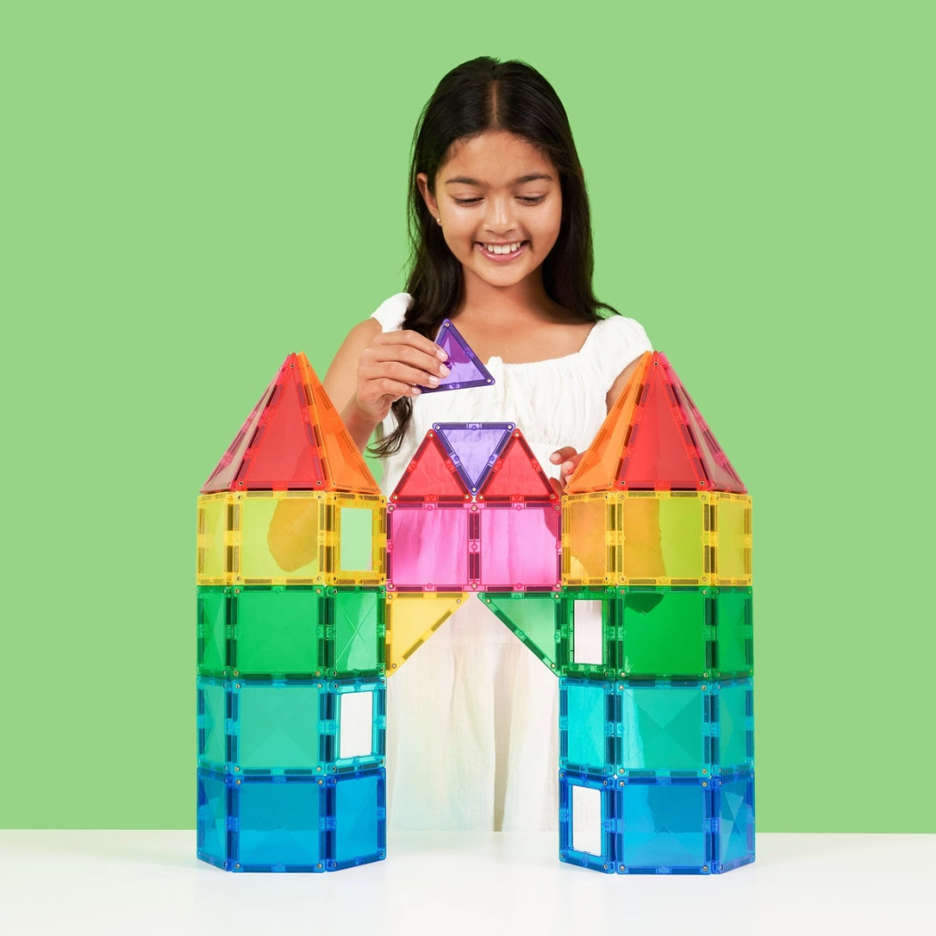 Bright Creative Pack - Duży Zestaw Konstrukcyjny - 104 elementy - Klocki Magnetyczne - Connetix