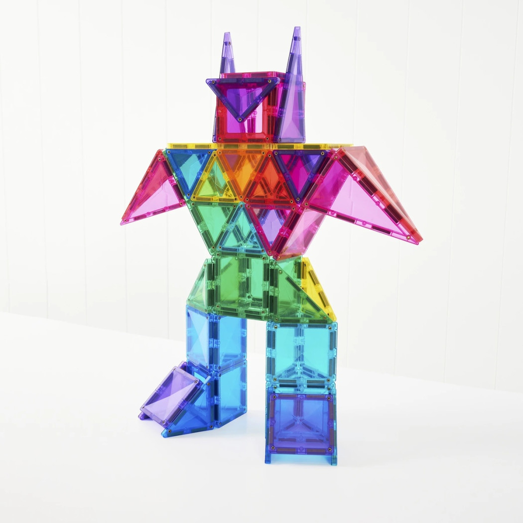 Bright Creative Pack - Duży Zestaw Konstrukcyjny - 104 elementy - Klocki Magnetyczne - Connetix