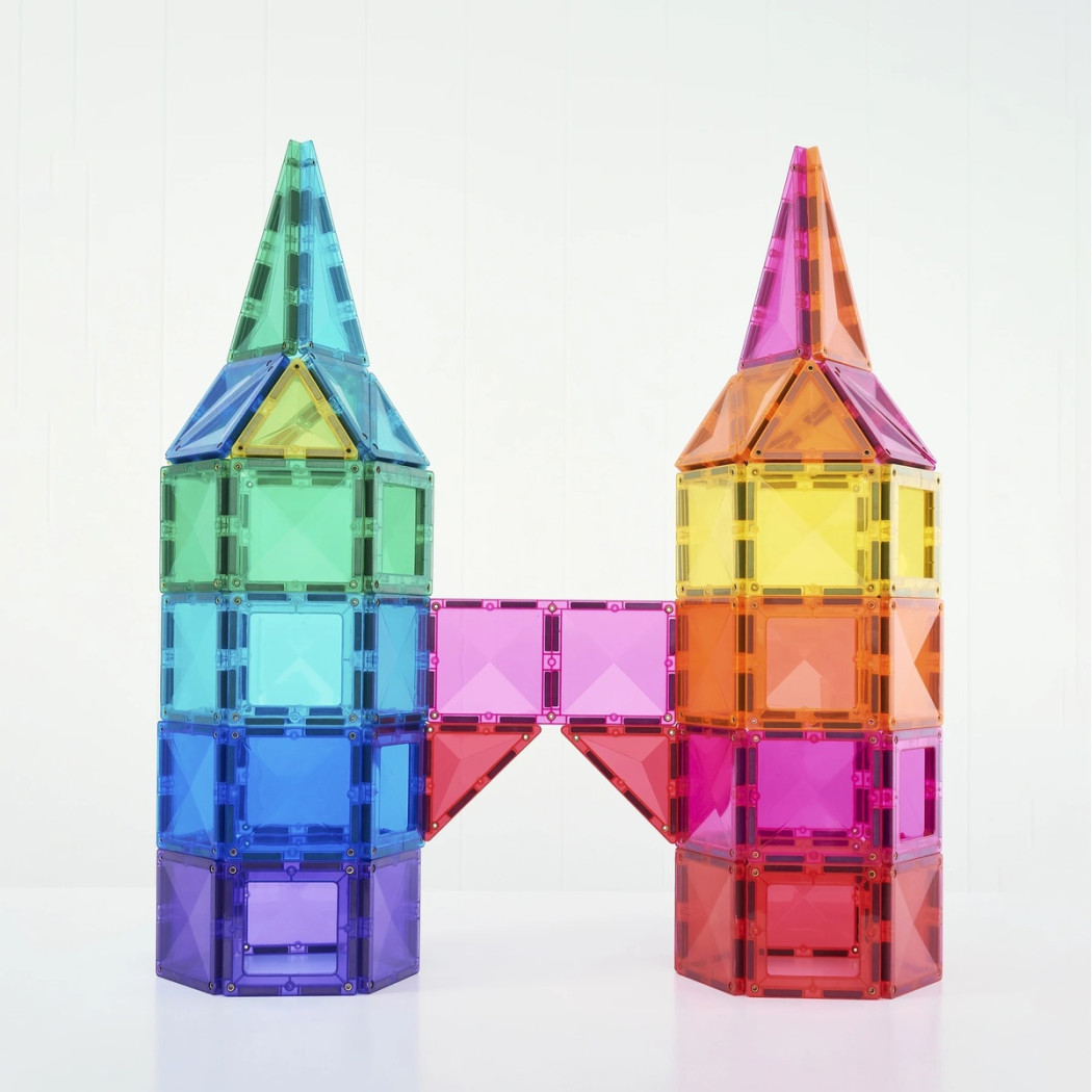 Bright Creative Pack - Duży Zestaw Konstrukcyjny - 104 elementy - Klocki Magnetyczne - Connetix