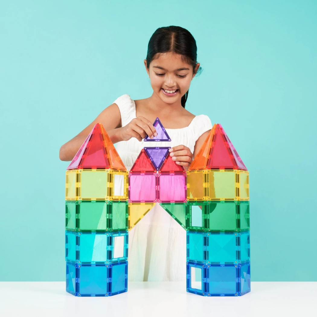 Bright Creative Pack - Duży Zestaw Konstrukcyjny - 104 elementy - Klocki Magnetyczne - Connetix