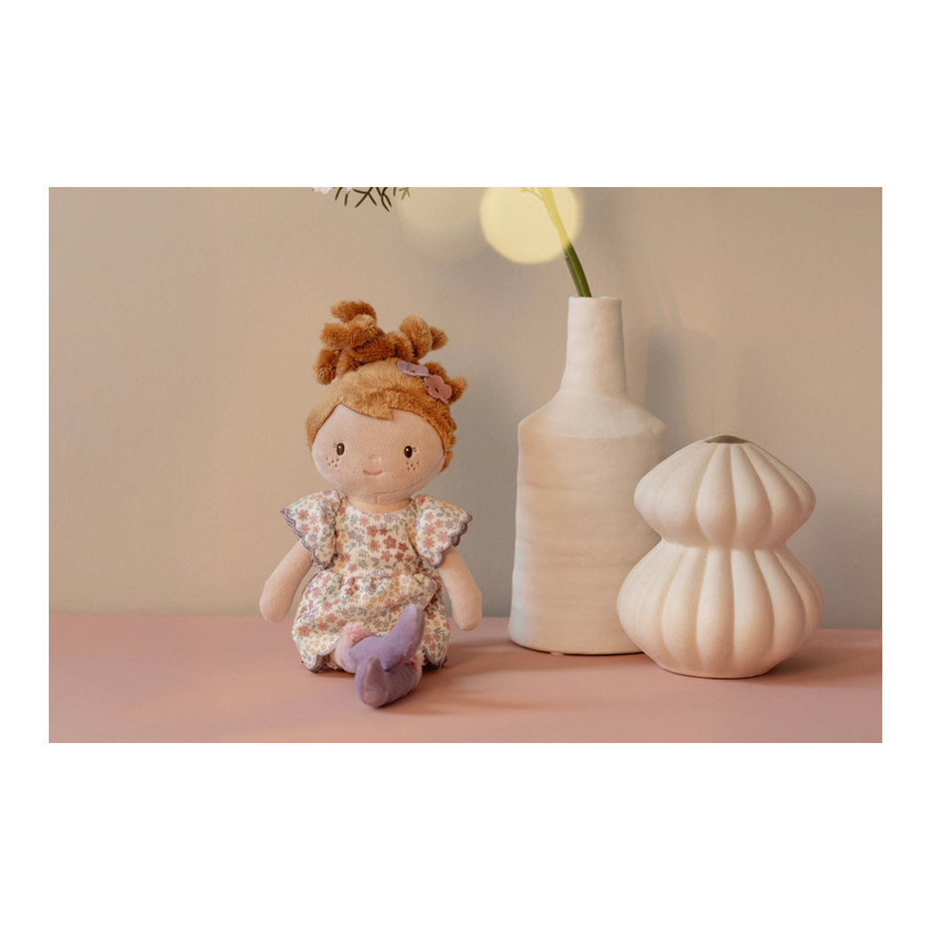 Lalka Ava 35 cm - Miękka Pluszowa Laleczka Przytulanka Szmacianka - Little Dutch