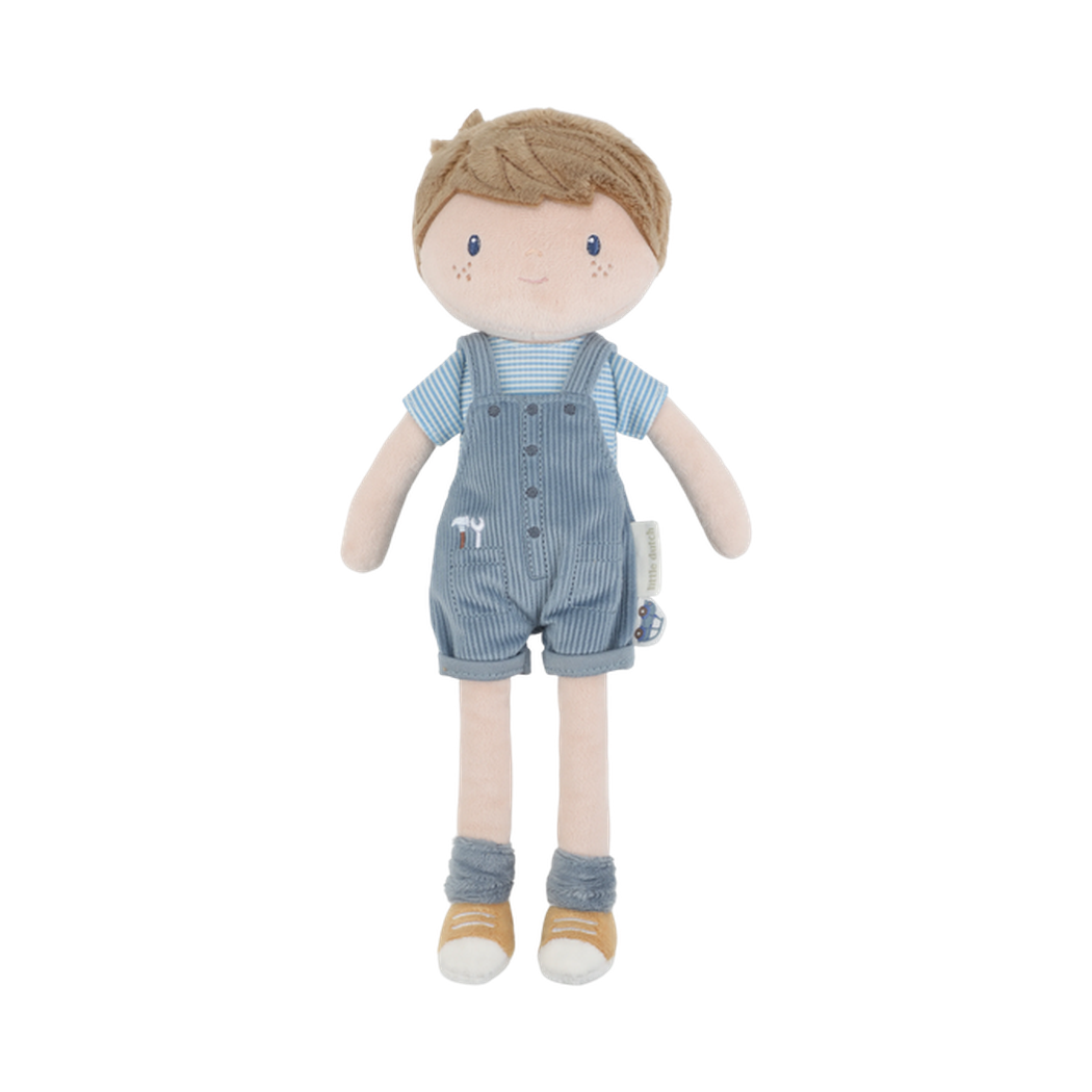 Lalka Jim 35 cm - Chłopiec Miękka Pluszowa Laleczka Przytulanka Szmacianka - Little Dutch