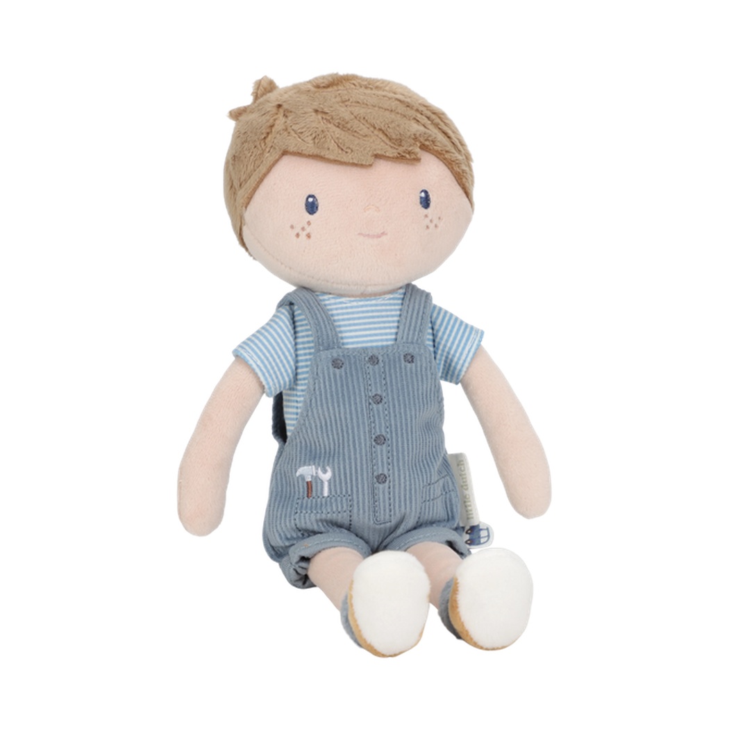 Lalka Jim 35 cm - Chłopiec Miękka Pluszowa Laleczka Przytulanka Szmacianka - Little Dutch