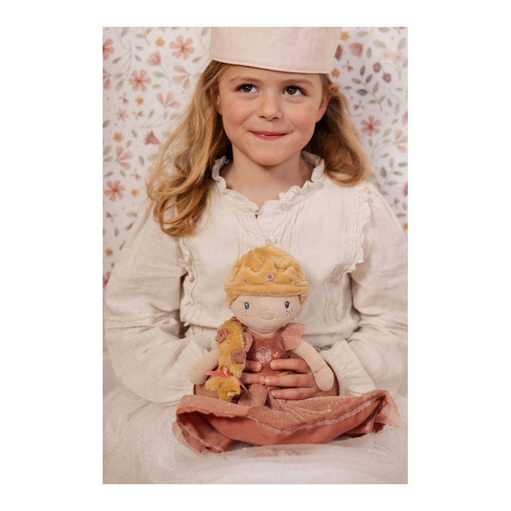 Księżniczka Julia 35 cm - Miękka Pluszowa Lalka Przytulanka - Szmacianka w Sukni - Little Dutch