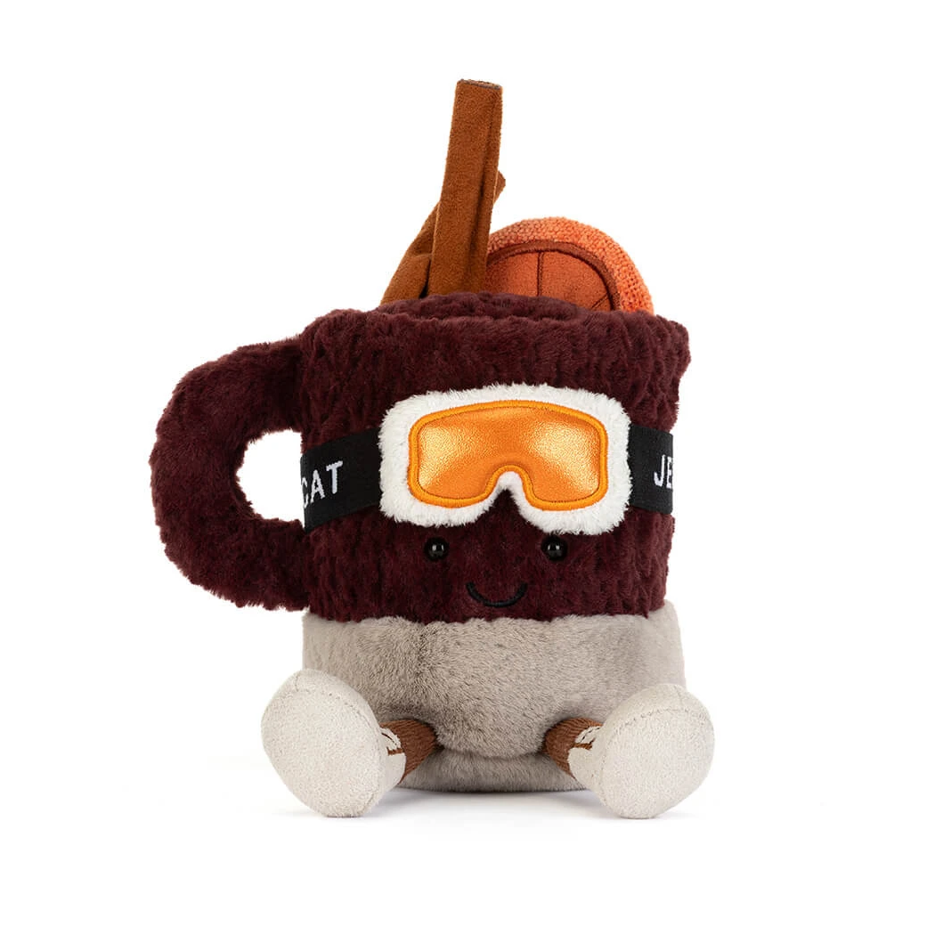 Mullover - Pluszowy Korzenny Grzaniec 17 cm Narciarz Apres-ski - Pluszak - Maskotka Przytulanka - JellyCat