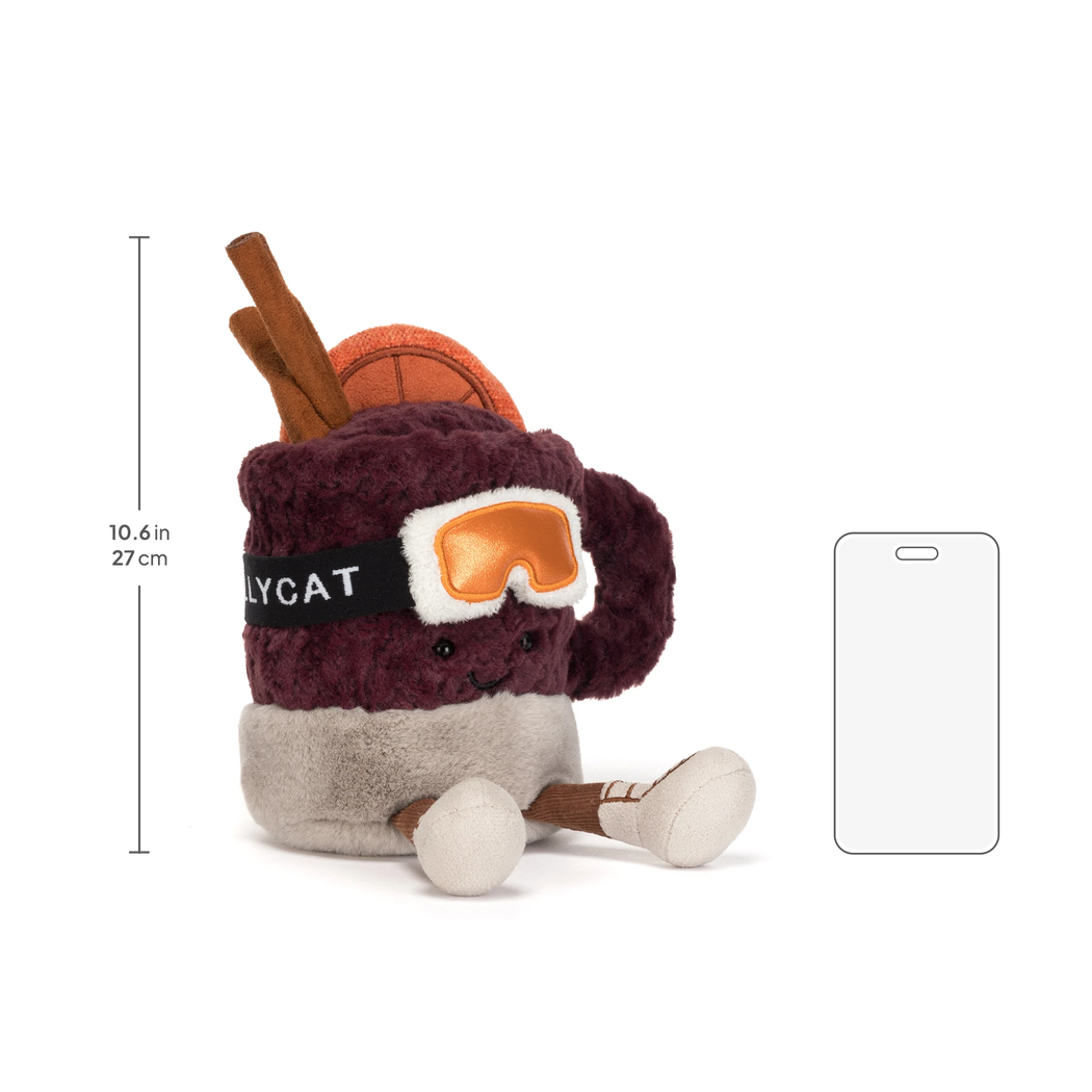 Mullover - Pluszowy Korzenny Grzaniec 17 cm Narciarz Apres-ski - Pluszak - Maskotka Przytulanka - JellyCat