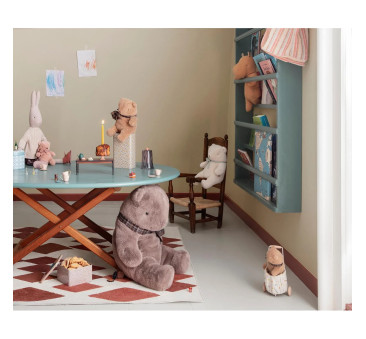 Pluszowy Miś z Kokardką - Jasny Brąz - Maskotka Niedźwiedż - Small Teddy Bear - Maileg