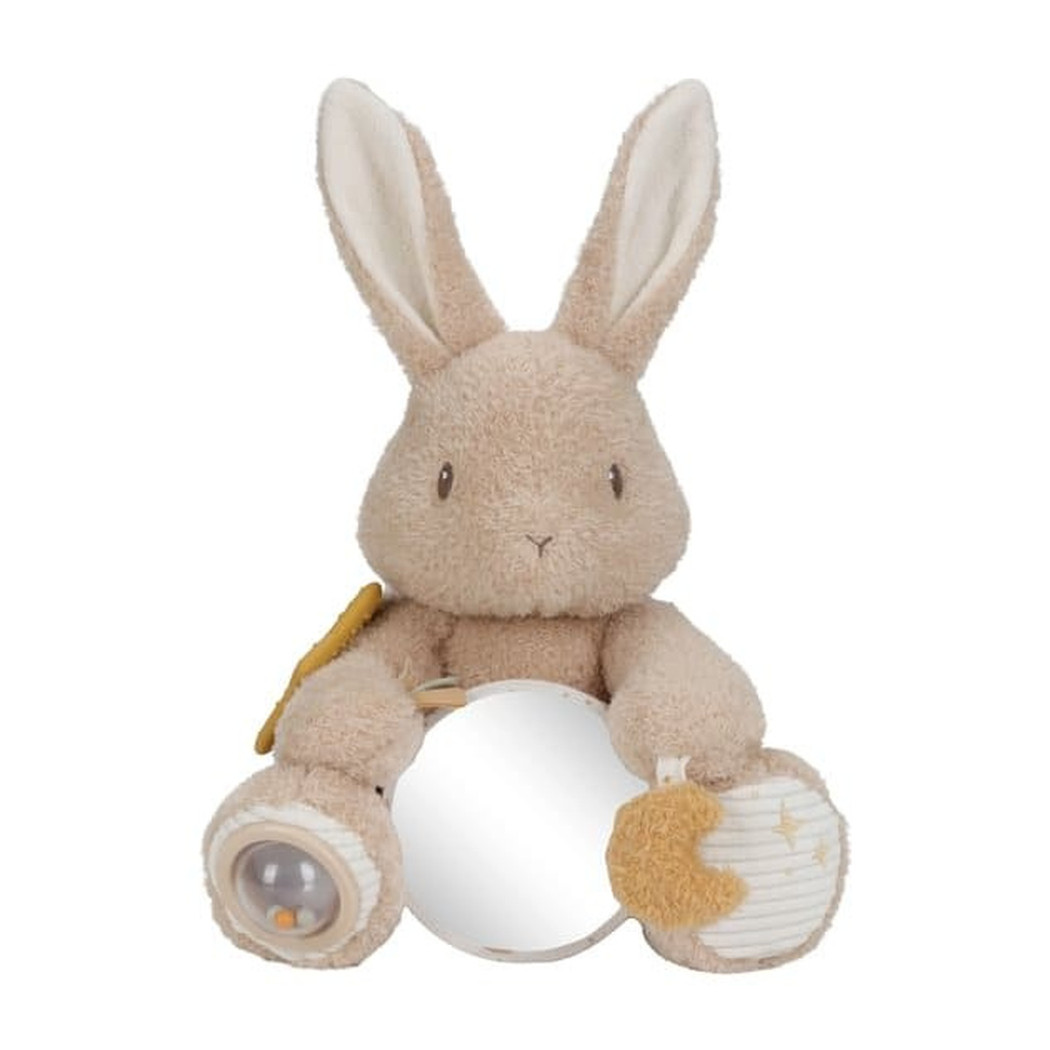 Króliczek Aktywizujący - Duża Maskotka Sensoryczna - Newborn Naturals - Little Dutch