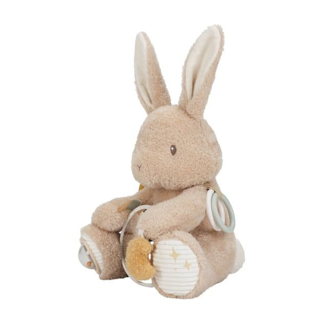 Króliczek Aktywizujący - Duża Maskotka Sensoryczna - Newborn Naturals - Little Dutch