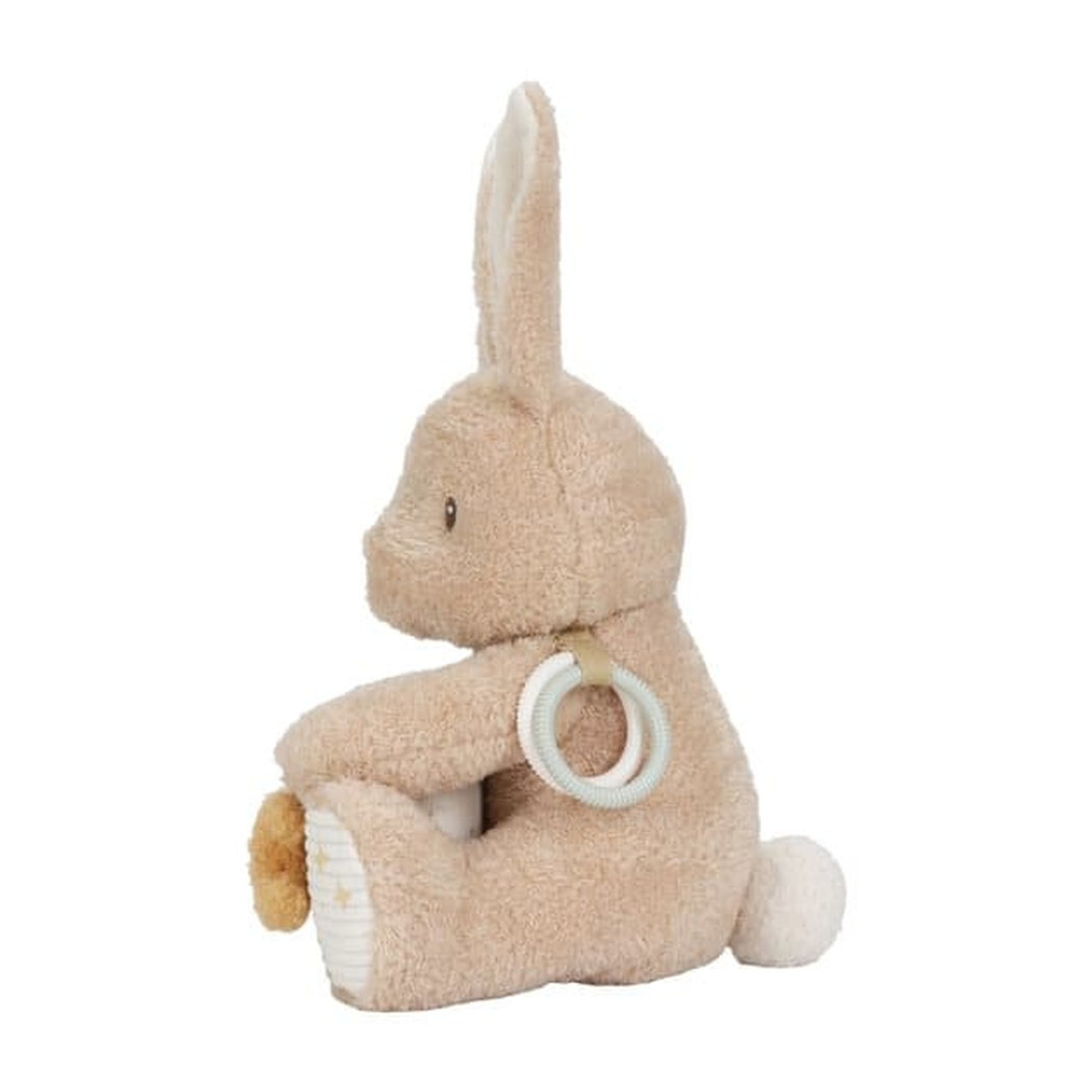 Króliczek Aktywizujący - Duża Maskotka Sensoryczna - Newborn Naturals - Little Dutch