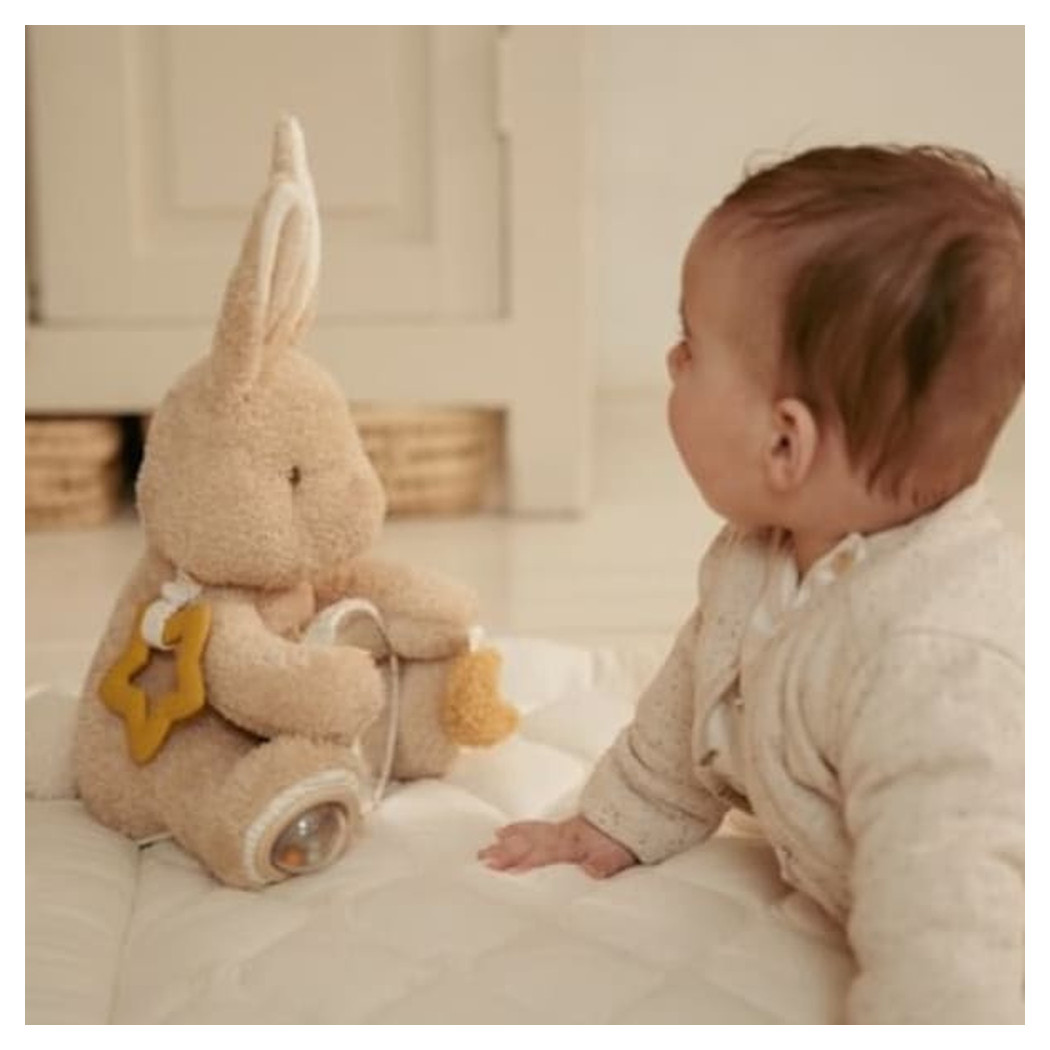 Króliczek Aktywizujący - Duża Maskotka Sensoryczna - Newborn Naturals - Little Dutch