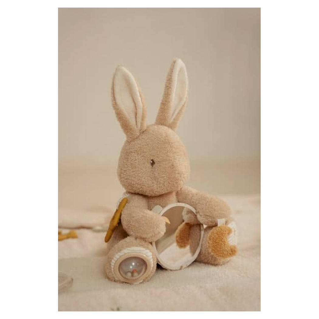 Króliczek Aktywizujący - Duża Maskotka Sensoryczna - Newborn Naturals - Little Dutch