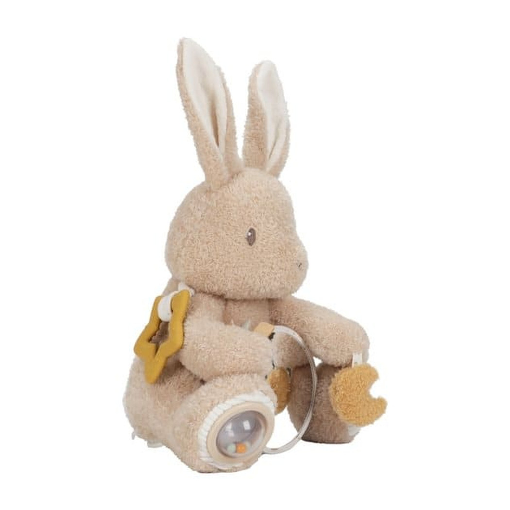 Króliczek Aktywizujący - Duża Maskotka Sensoryczna - Newborn Naturals - Little Dutch