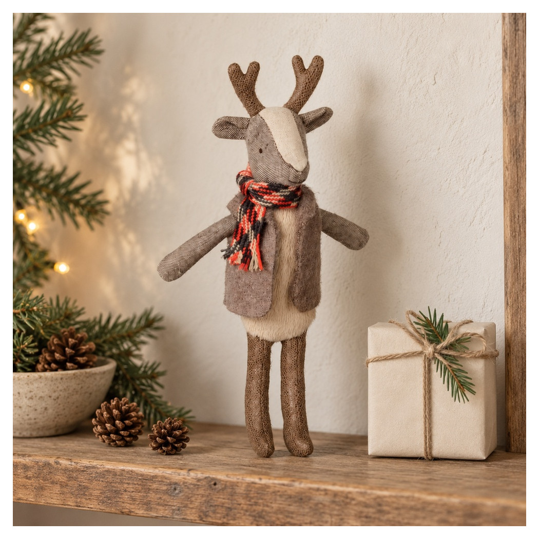 Renifer Tata w Kamizelce - Reindeer Father - Maileg