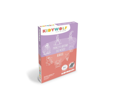 Księżniczki i Kawaii - Wkłady Uzupełniające do Mini Tabletu do Nauki Rysowania dla Dzieci - KIDYWOLF