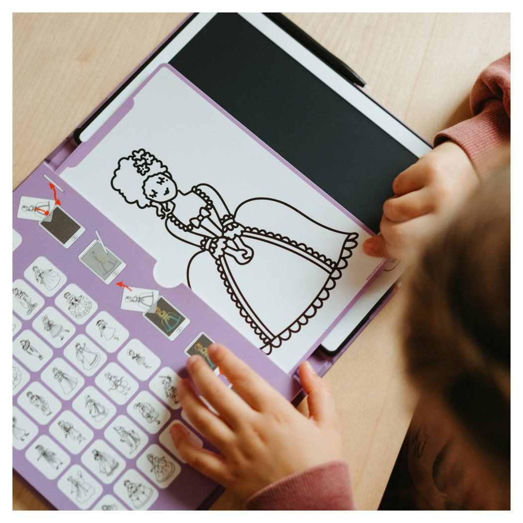 Księżniczki i Kawaii - Wkłady Uzupełniające do Mini Tabletu do Nauki Rysowania dla Dzieci - KIDYWOLF