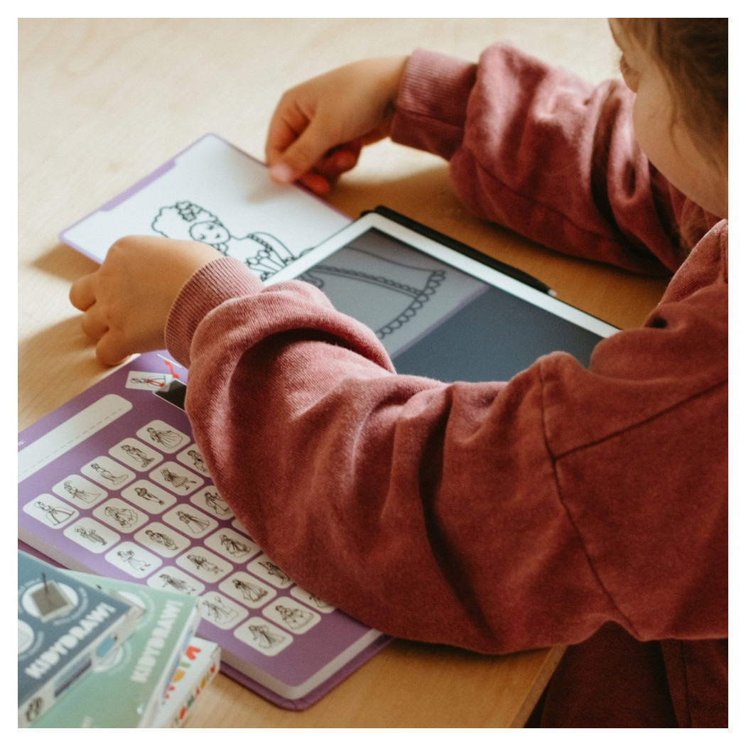 Księżniczki i Kawaii - Wkłady Uzupełniające do Mini Tabletu do Nauki Rysowania dla Dzieci - KIDYWOLF