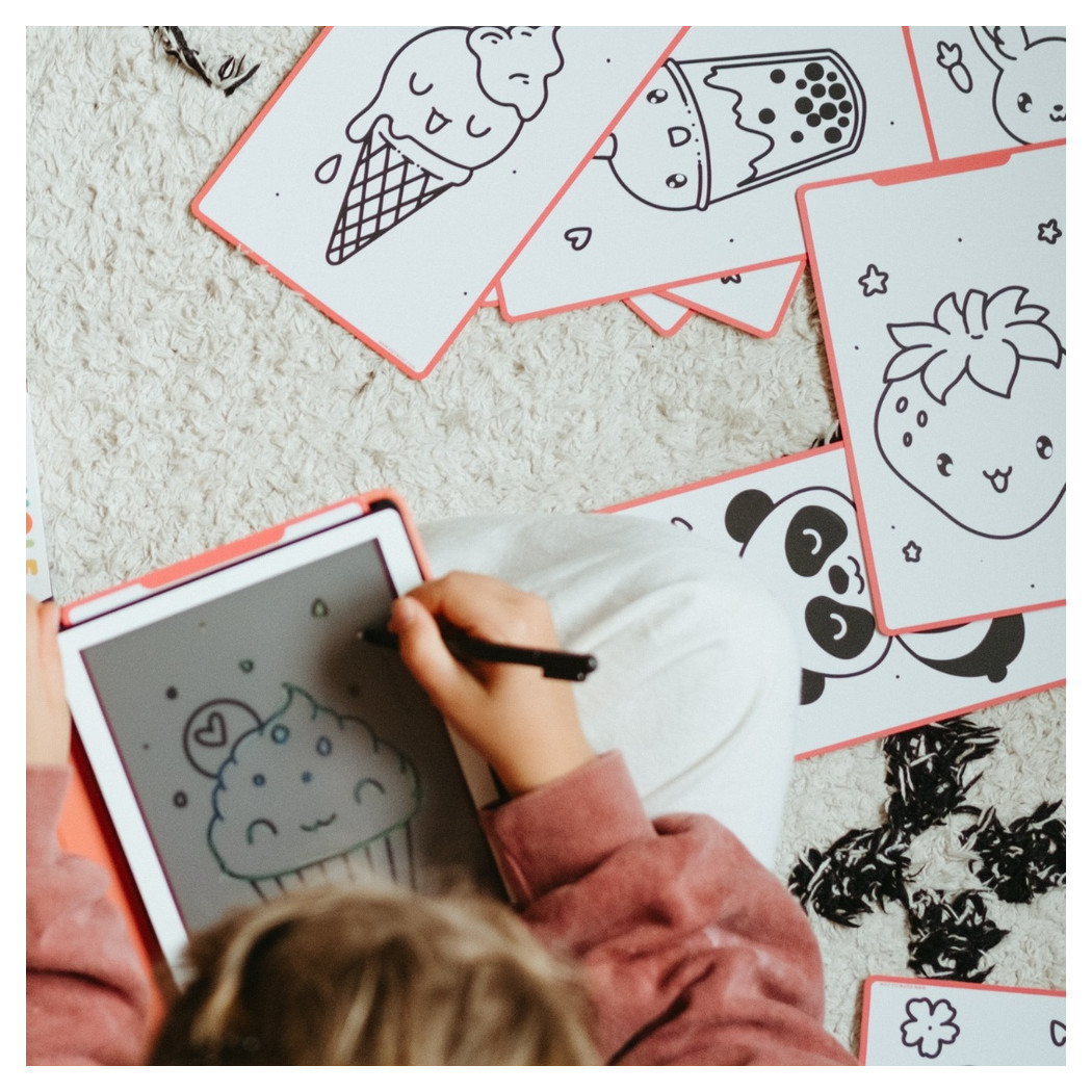 Księżniczki i Kawaii - Wkłady Uzupełniające do Mini Tabletu do Nauki Rysowania dla Dzieci - KIDYWOLF