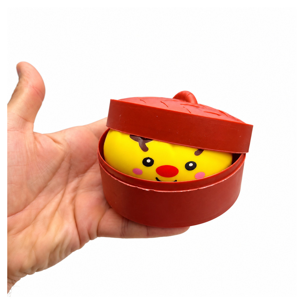 Świąteczny Pierożek - Gniotek Squishy Dumpling - Antystresowa Miękka Zabawka Sensoryczna Relaksacyjna