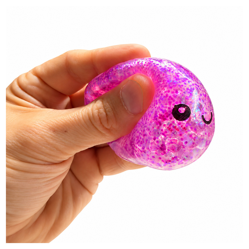 Mały Pierożek Świecący w Ciemności - Fluorescencyjny Gniotek Squishy Dumpling Zabawka Sensoryczna