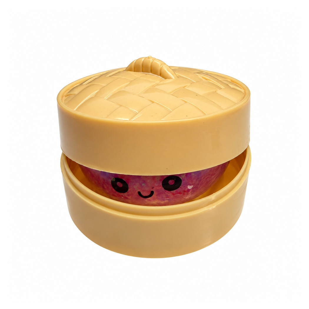Mały Pierożek Świecący w Ciemności - Fluorescencyjny Gniotek Squishy Dumpling Zabawka Sensoryczna