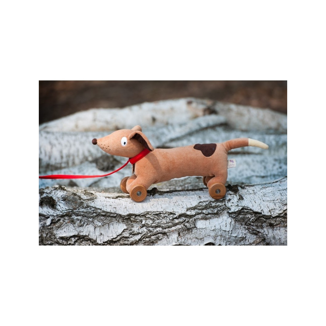 Pluszowy piesek na kółkach Ragtales - Wooster