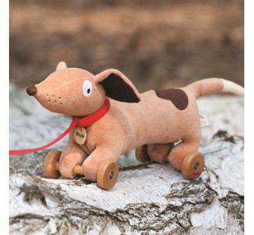 Pluszowy piesek na kółkach Ragtales - Wooster