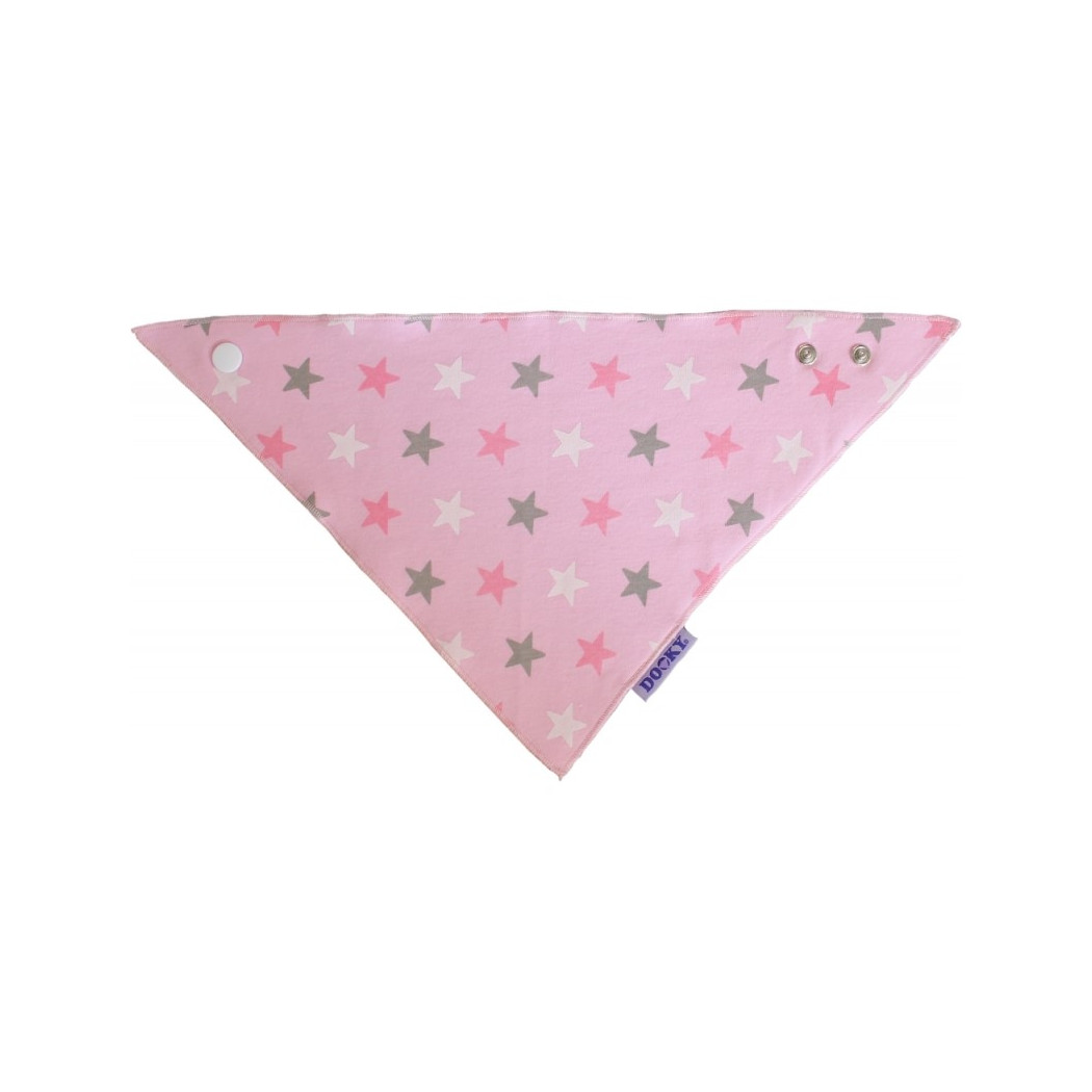 Pink Stars - Chustka, śliniak, bandamka Dribble Bib - DOOKY